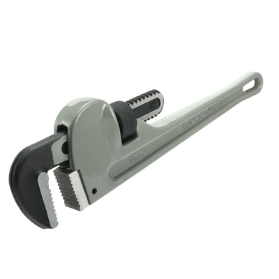 Harfington 14-inch Aluminum Handle Heavy-Duty Hook Jaw Straight Pipe Wrench