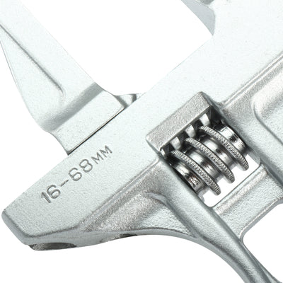 Harfington 16-68mm Adjustable Short Shank Large Opening Aluminum Alloy Spanner Wrench
