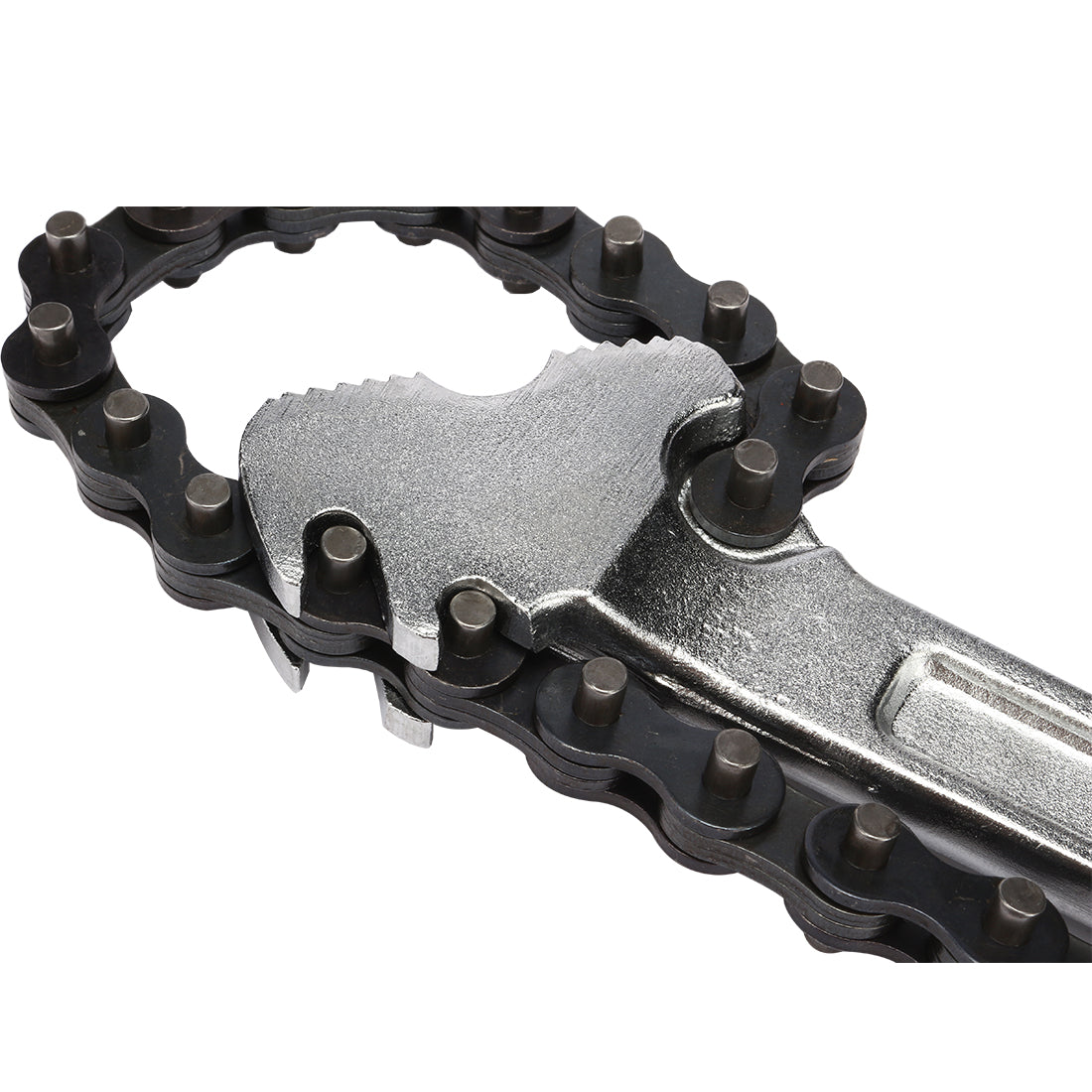 Harfington 15-inch Carbon Steel Crescent Chain Wrench Pipe Fitting Tool