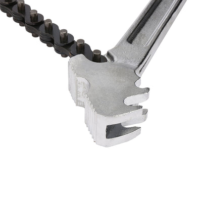 Harfington 15-inch Carbon Steel Crescent Chain Wrench Pipe Fitting Tool