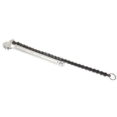 Harfington 15-inch Carbon Steel Crescent Chain Wrench Pipe Fitting Tool
