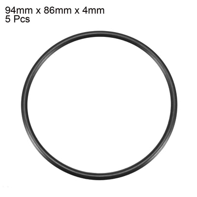 Harfington Nitrile Rubber O-Rings, Metric Nitrile Rubber Sealing Gasket 5Pcs