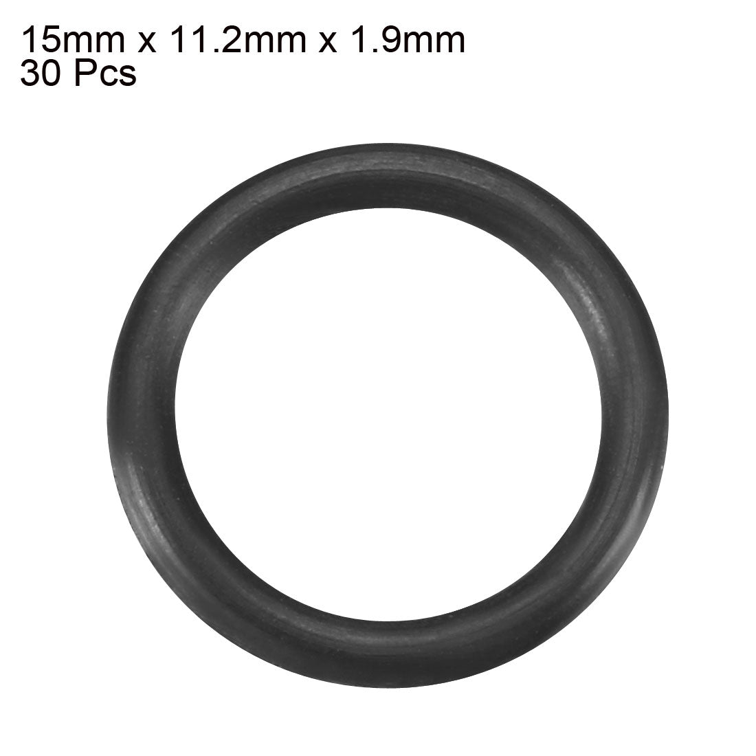 Harfington Nitrile Rubber O-Rings, Metric Nitrile Rubber Sealing Gasket Black Pack of 30