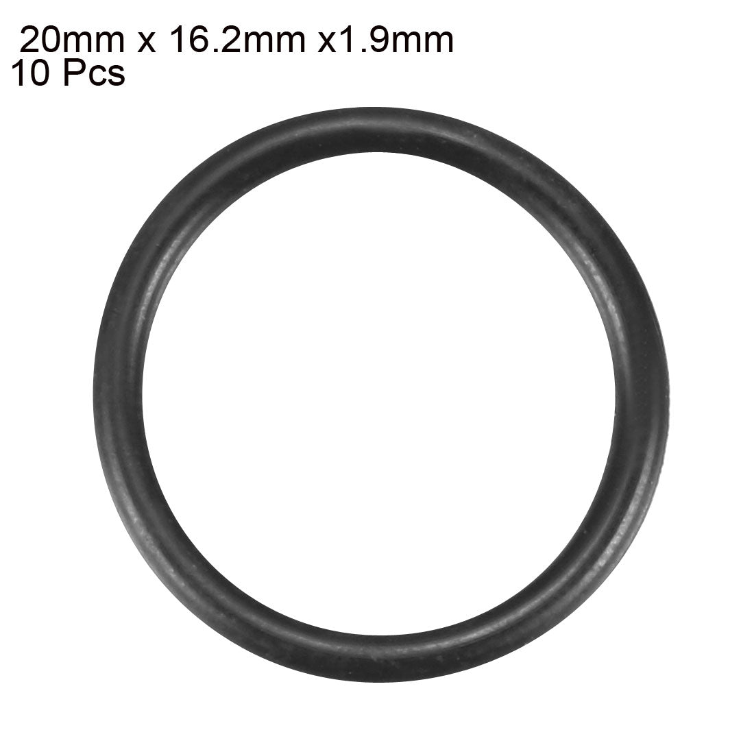Harfington Nitrile Rubber O-Rings, Metric Nitrile Rubber Sealing Gasket Black Pack of 10