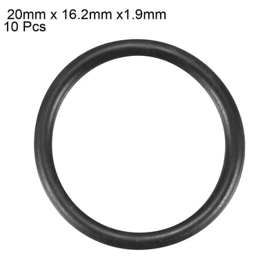 Harfington Nitrile Rubber O-Rings, Metric Nitrile Rubber Sealing Gasket Black Pack of 10