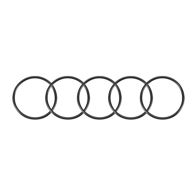 Harfington Nitrile Rubber O-Rings, Metric Nitrile Rubber Sealing Gasket Black Pack of 30