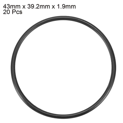 Harfington Nitrile Rubber O-Rings, Metric Nitrile Rubber Sealing Gasket, Pack of 20