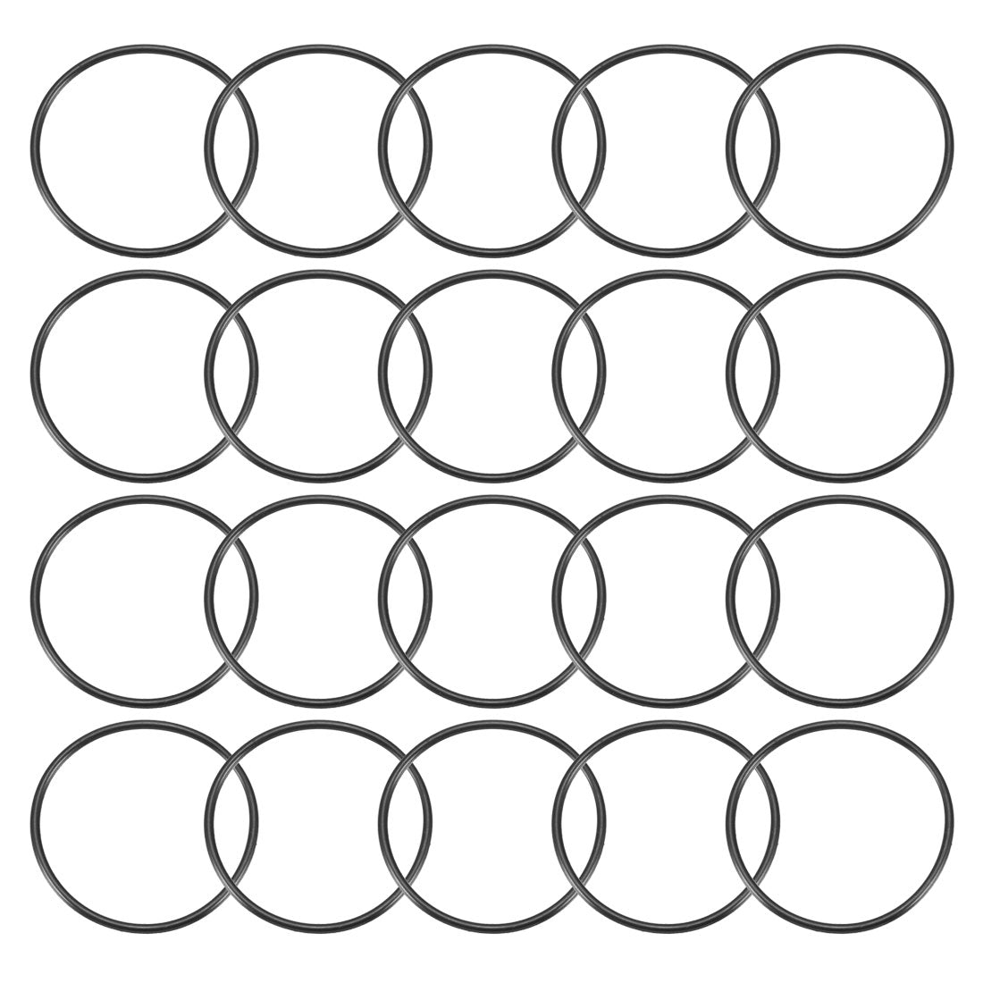 Harfington Nitrile Rubber O-Rings, Metric Nitrile Rubber Sealing Gasket, Pack of 20