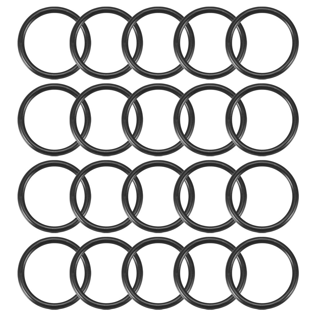 Harfington Nitrile Rubber O-Rings, Metric Nitrile Rubber Sealing Gasket, Pack of 20