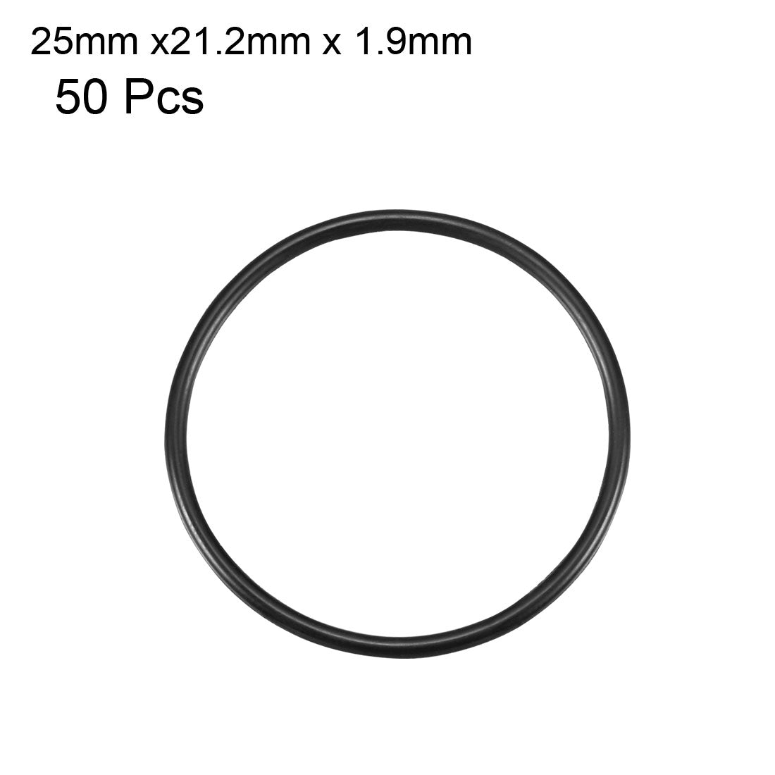 Harfington Nitrile Rubber O-Rings, Metric Nitrile Rubber Sealing Gasket, Pack of 50