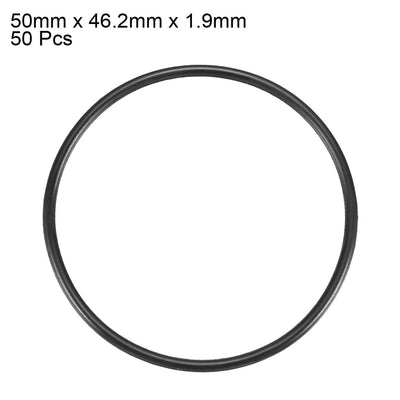 Harfington Nitrile Rubber O-Rings, Metric Nitrile Rubber Sealing Gasket, Pack of 50
