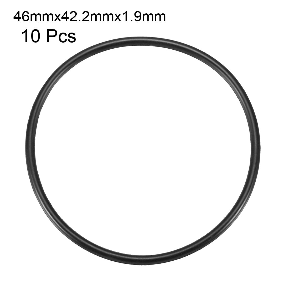 Harfington Nitrile Rubber O-Rings, Metric Nitrile Rubber Sealing Gasket Black Pack of 10