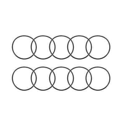 Harfington Nitrile Rubber O-Rings, Metric Nitrile Rubber Sealing Gasket Black Pack of 10