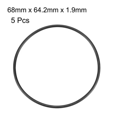 Harfington Nitrile Rubber O-Rings, Metric Nitrile Rubber Sealing Gasket 5Pcs