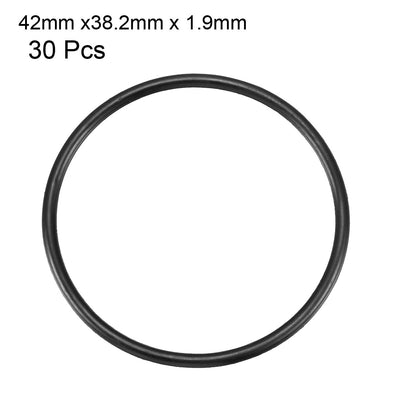 Harfington Nitrile Rubber O-Rings, Metric Nitrile Rubber Sealing Gasket Black Pack of 30