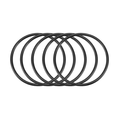 Harfington Nitrile Rubber O-Rings, Metric Nitrile Rubber Sealing Gasket Black Pack of 30