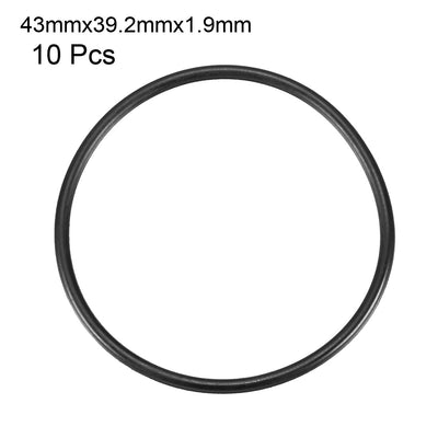 Harfington Nitrile Rubber O-Rings, Metric Nitrile Rubber Sealing Gasket Black Pack of 10
