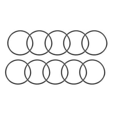 Harfington Nitrile Rubber O-Rings, Metric Nitrile Rubber Sealing Gasket Black Pack of 10