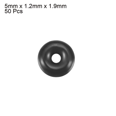 Harfington Nitrile Rubber O-Rings, Metric Nitrile Rubber Sealing Gasket, Pack of 50