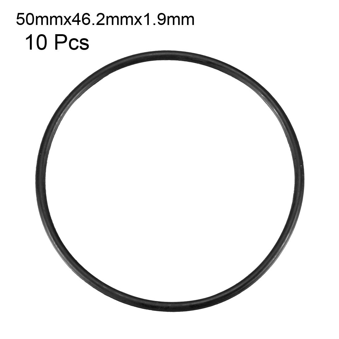 Harfington Nitrile Rubber O-Rings, Metric Nitrile Rubber Sealing Gasket Black Pack of 10