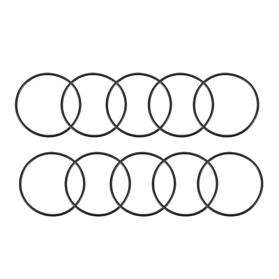 Harfington Nitrile Rubber O-Rings, Metric Nitrile Rubber Sealing Gasket Black Pack of 10