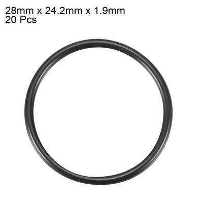 Harfington Nitrile Rubber O-Rings, Metric Nitrile Rubber Sealing Gasket, Pack of 20