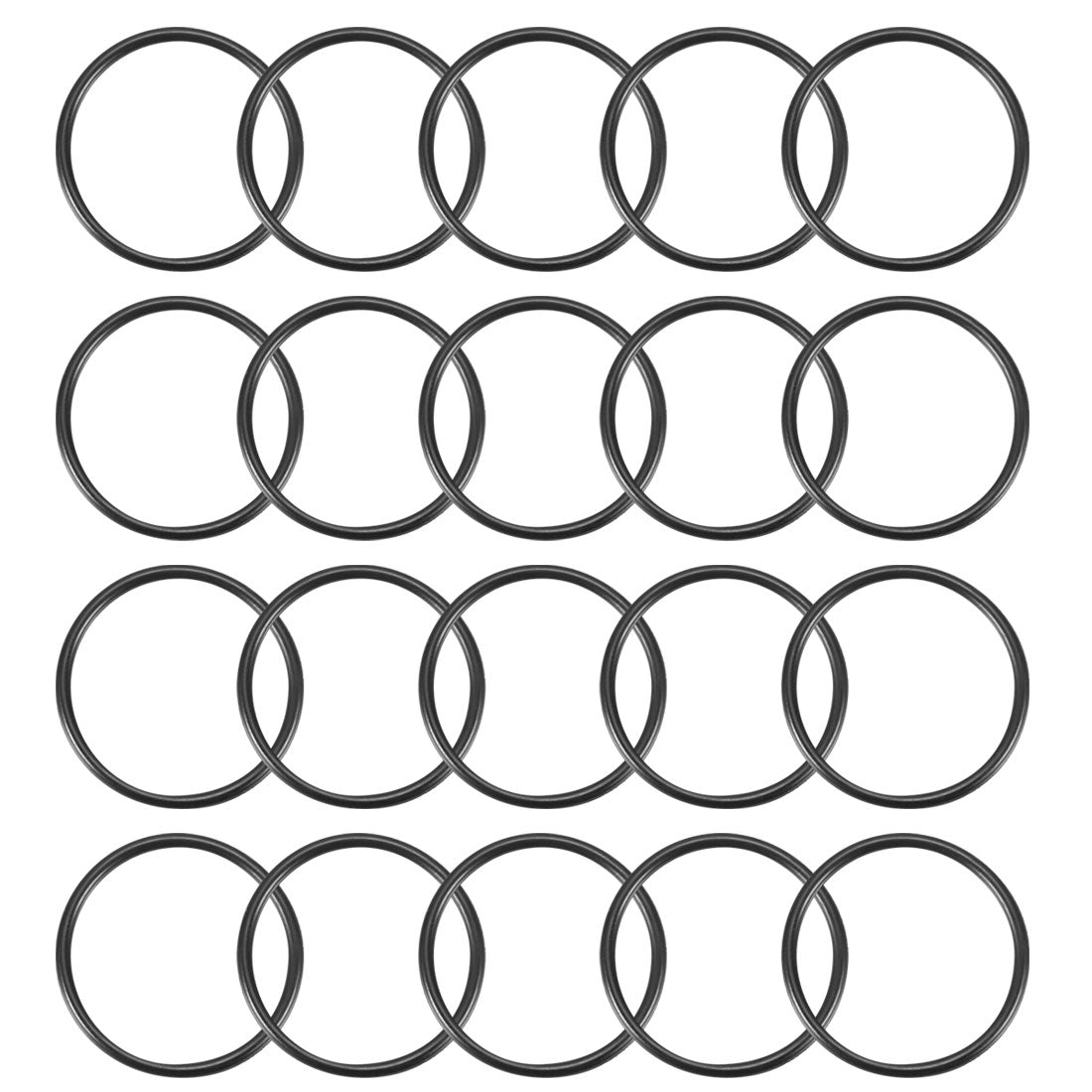 Harfington Nitrile Rubber O-Rings, Metric Nitrile Rubber Sealing Gasket, Pack of 20