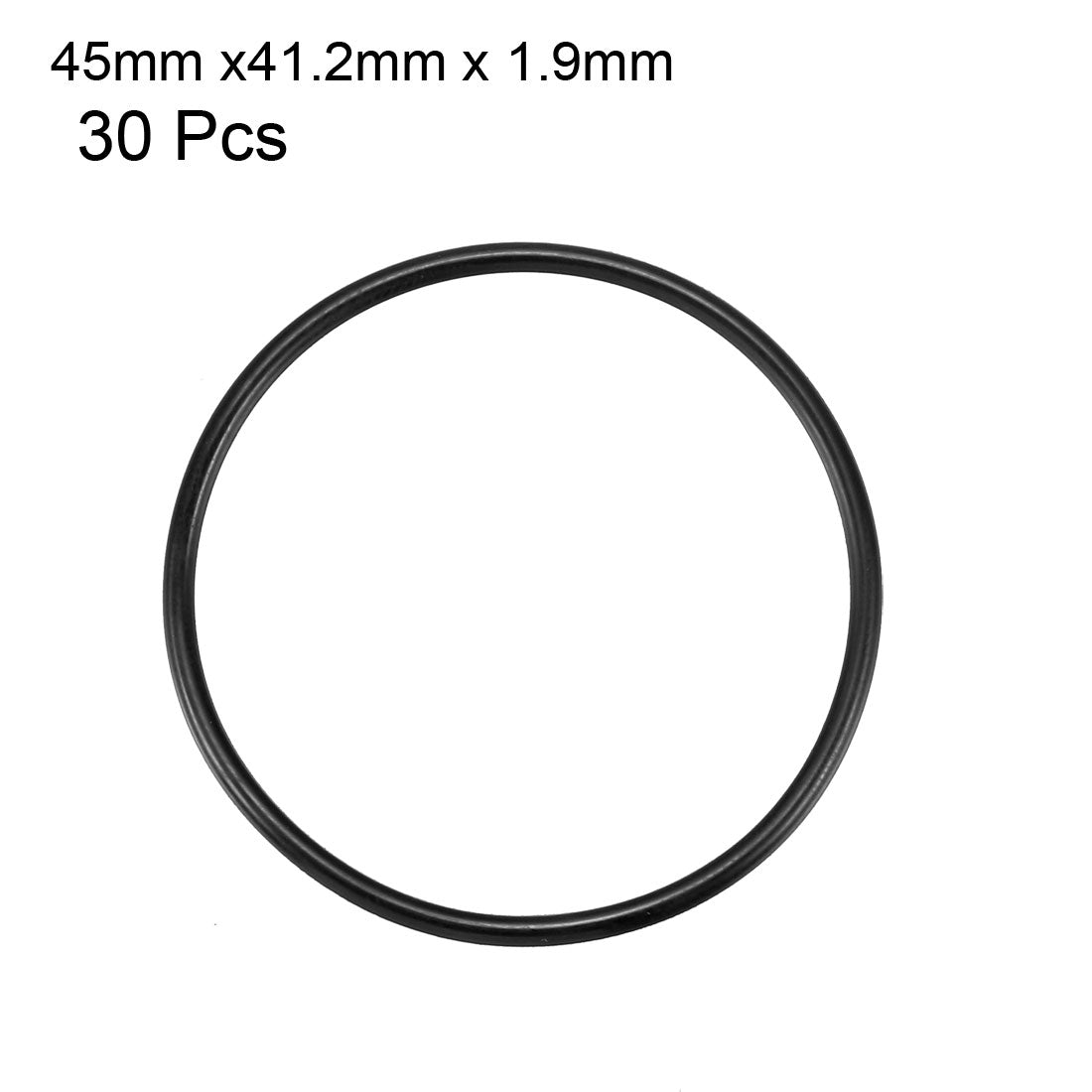 Harfington Nitrile Rubber O-Rings, Metric Nitrile Rubber Sealing Gasket Black Pack of 30