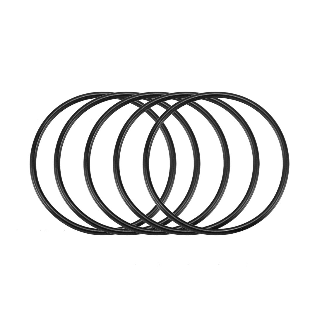 Harfington Nitrile Rubber O-Rings, Metric Nitrile Rubber Sealing Gasket Black Pack of 30