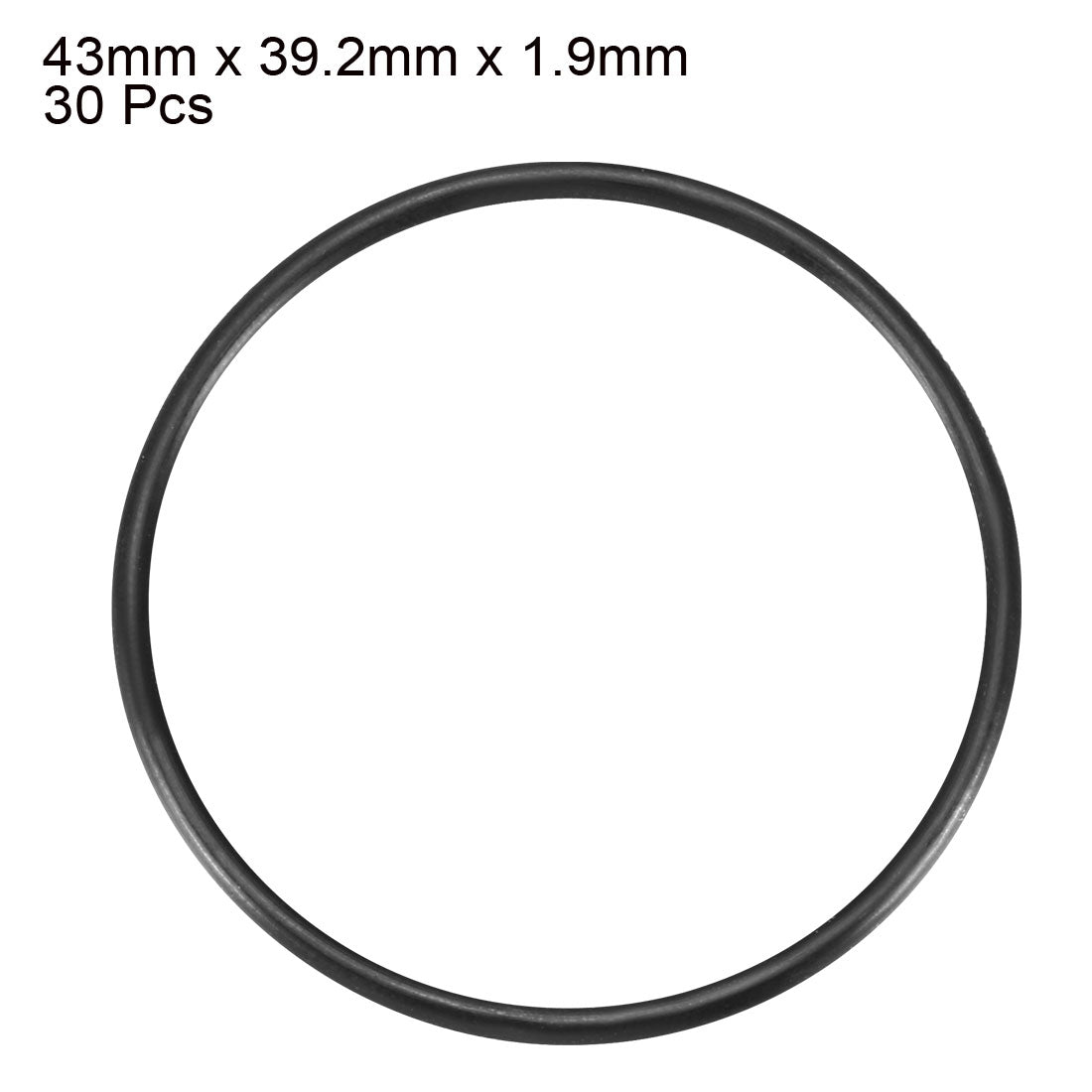 Harfington Nitrile Rubber O-Rings, Metric Nitrile Rubber Sealing Gasket Black Pack of 30