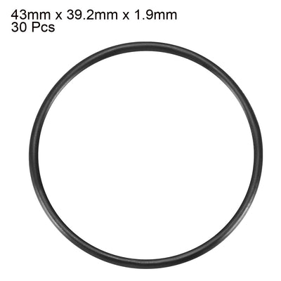 Harfington Nitrile Rubber O-Rings, Metric Nitrile Rubber Sealing Gasket Black Pack of 30