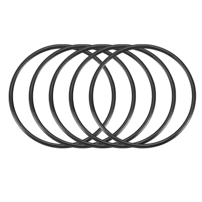 Harfington Nitrile Rubber O-Rings, Metric Nitrile Rubber Sealing Gasket Black Pack of 30