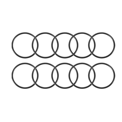 Harfington Nitrile Rubber O-Rings, Metric Nitrile Rubber Sealing Gasket Black Pack of 10