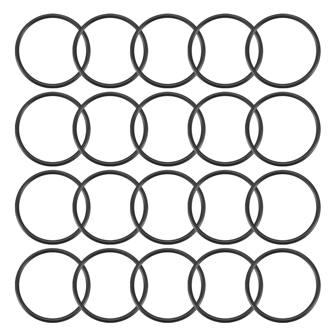 Harfington Nitrile Rubber O-Rings, Metric Nitrile Rubber Sealing Gasket, Pack of 20