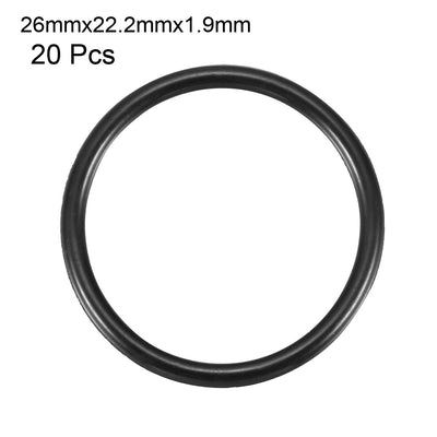 Harfington Nitrile Rubber O-Rings, Metric Nitrile Rubber Sealing Gasket, Pack of 20
