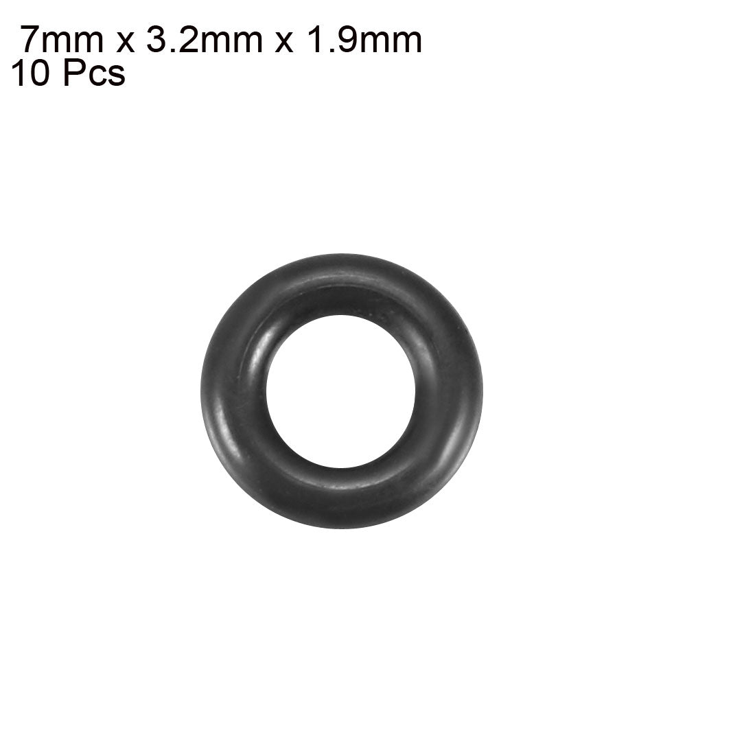 Harfington Nitrile Rubber O-Rings, Metric Nitrile Rubber Sealing Gasket Black Pack of 10