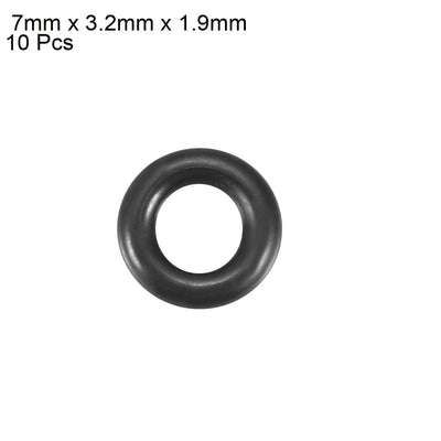 Harfington Nitrile Rubber O-Rings, Metric Nitrile Rubber Sealing Gasket Black Pack of 10