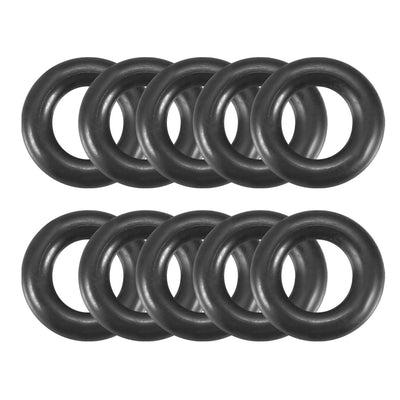 Harfington Nitrile Rubber O-Rings, Metric Nitrile Rubber Sealing Gasket Black Pack of 10