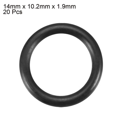 Harfington Nitrile Rubber O-Rings, Metric Nitrile Rubber Sealing Gasket, Pack of 20