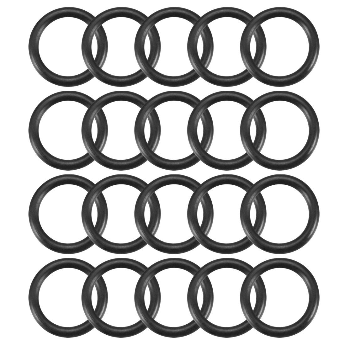 Harfington Nitrile Rubber O-Rings, Metric Nitrile Rubber Sealing Gasket, Pack of 20