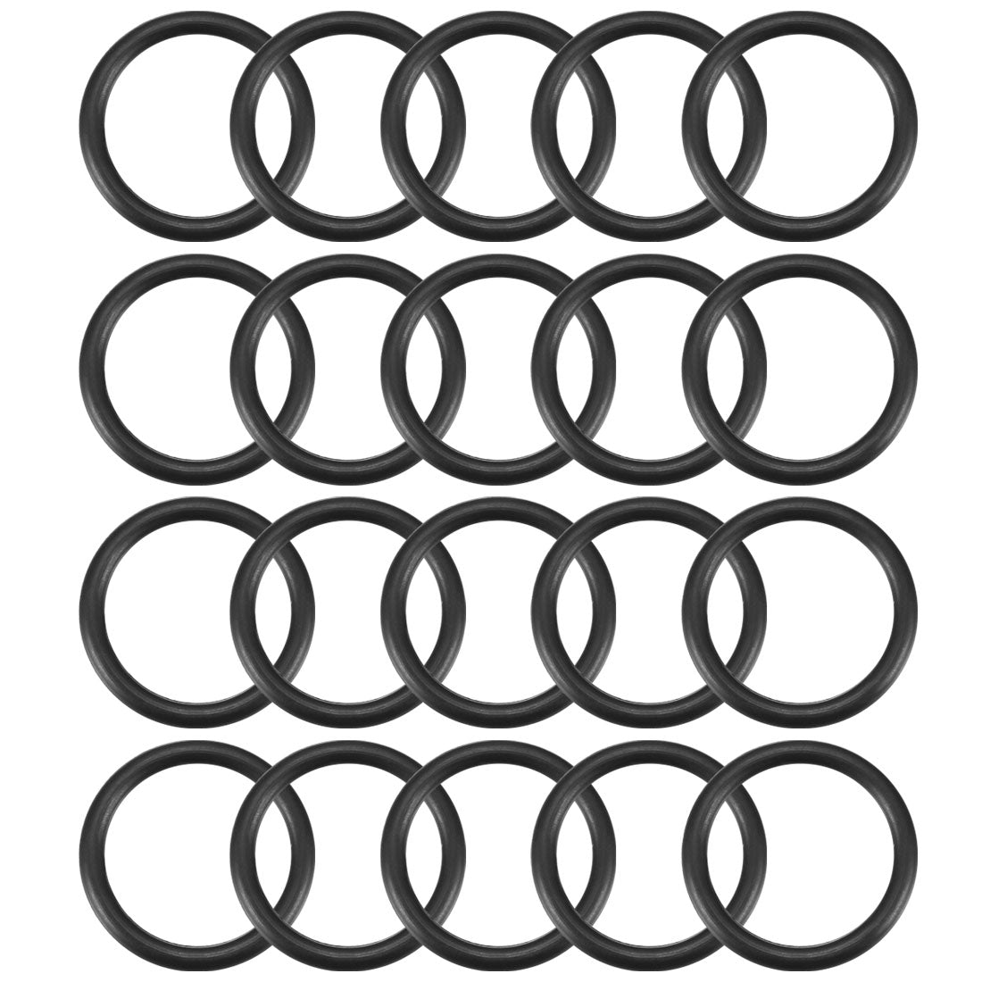 Harfington Nitrile Rubber O-Rings, Metric Nitrile Rubber Sealing Gasket, Pack of 20