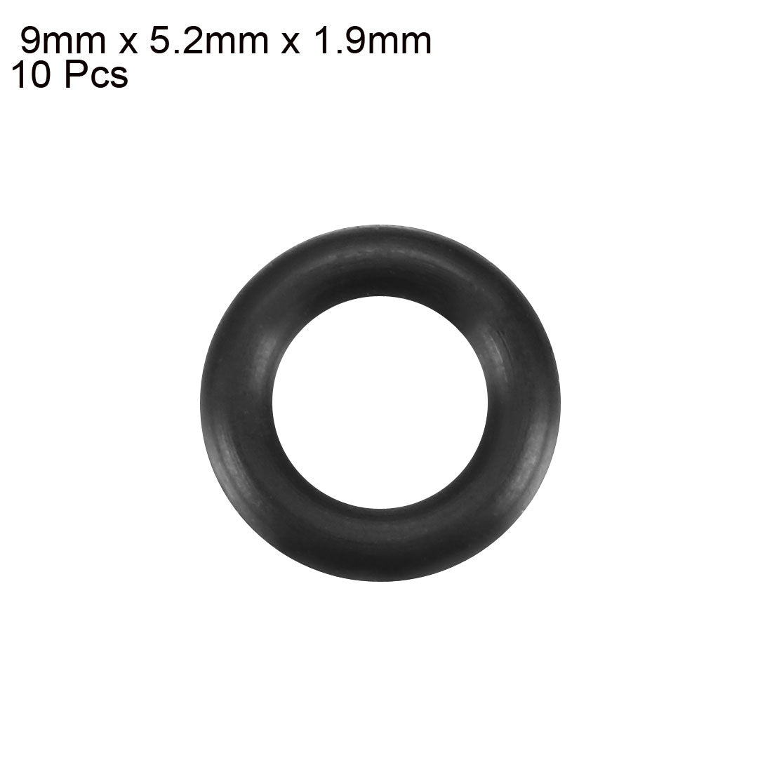 Harfington Nitrile Rubber O-Rings, Metric Nitrile Rubber Sealing Gasket Black Pack of 10