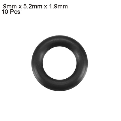 Harfington Nitrile Rubber O-Rings, Metric Nitrile Rubber Sealing Gasket Black Pack of 10