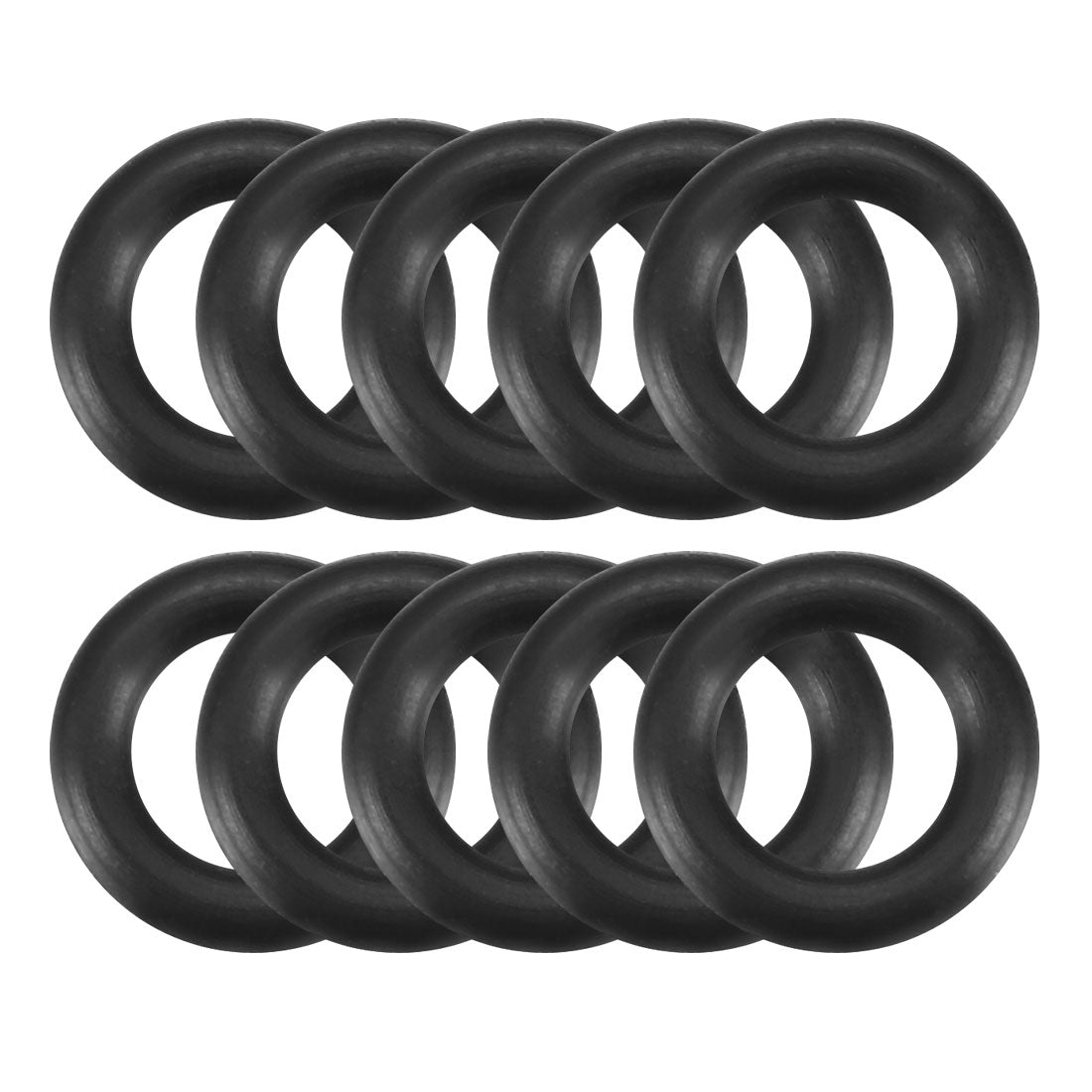 Harfington Nitrile Rubber O-Rings, Metric Nitrile Rubber Sealing Gasket Black Pack of 10