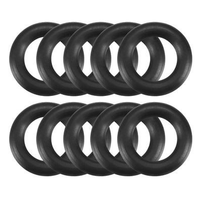 Harfington Nitrile Rubber O-Rings, Metric Nitrile Rubber Sealing Gasket Black Pack of 10