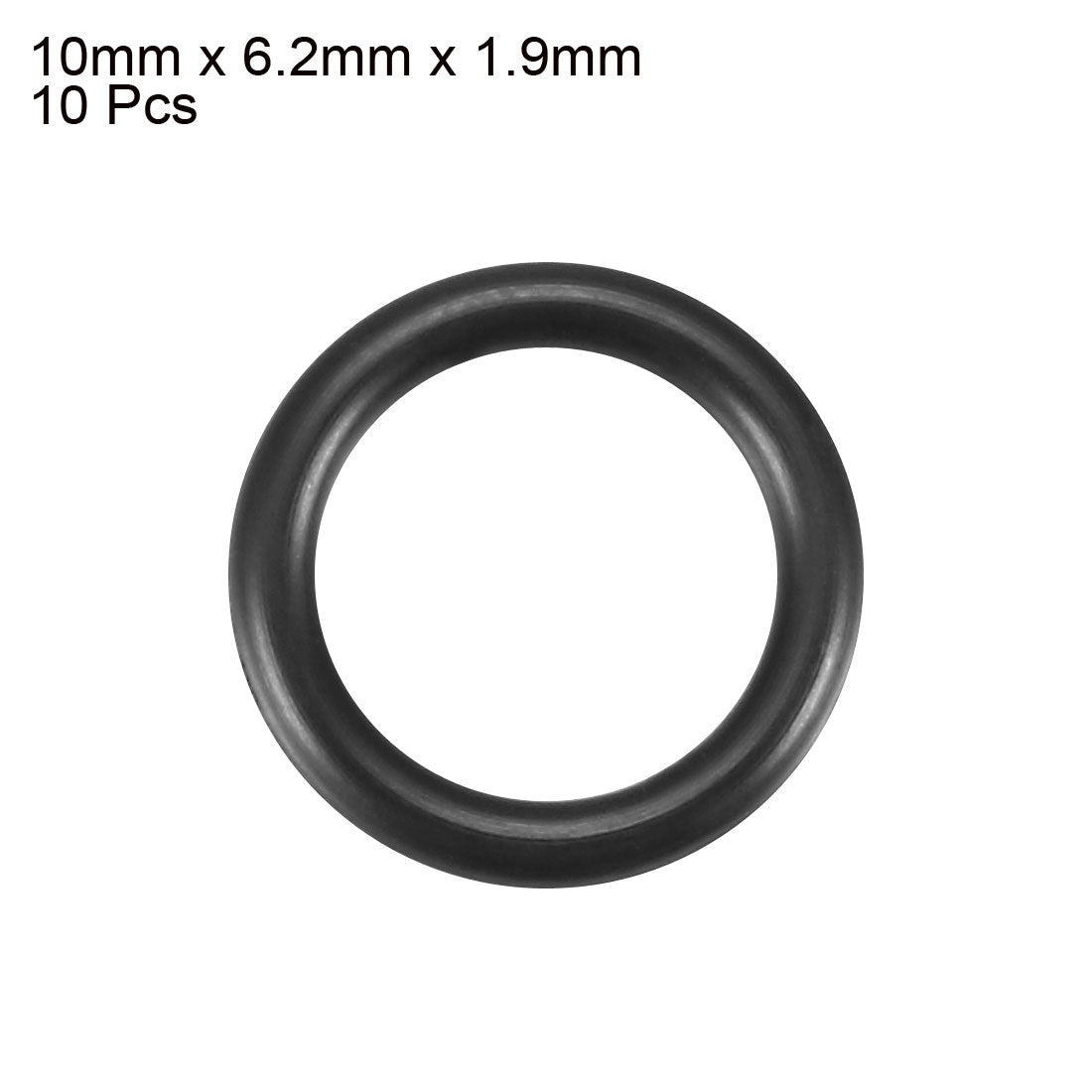 Harfington Nitrile Rubber O-Rings, Metric Nitrile Rubber Sealing Gasket Black Pack of 10