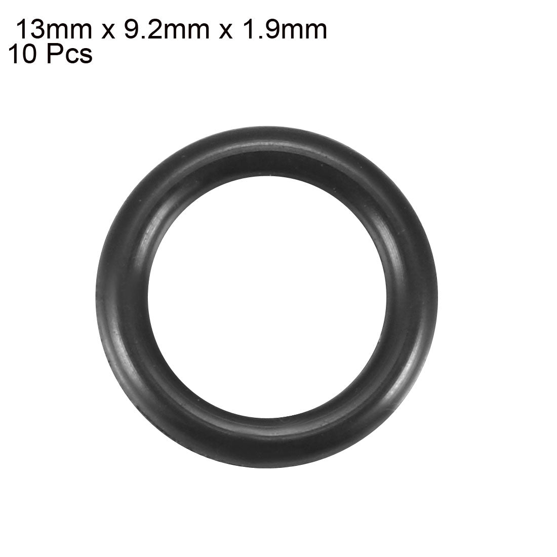 Harfington Nitrile Rubber O-Rings, Metric Nitrile Rubber Sealing Gasket Black Pack of 10