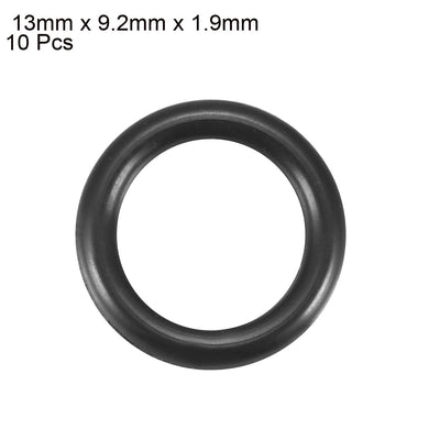 Harfington Nitrile Rubber O-Rings, Metric Nitrile Rubber Sealing Gasket Black Pack of 10