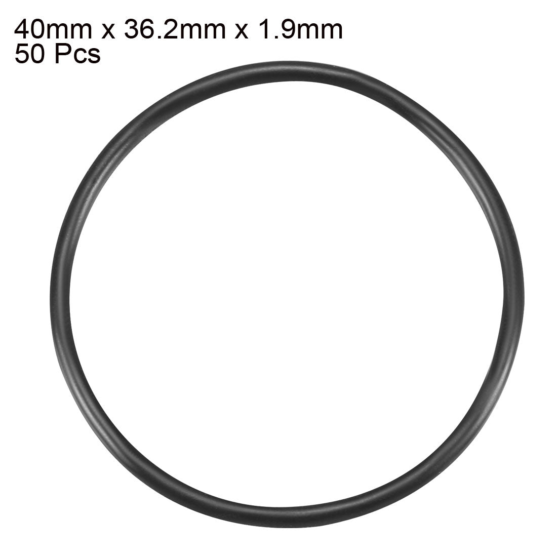 Harfington Nitrile Rubber O-Rings, Metric Nitrile Rubber Sealing Gasket, Pack of 50
