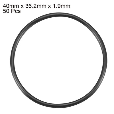 Harfington Nitrile Rubber O-Rings, Metric Nitrile Rubber Sealing Gasket, Pack of 50